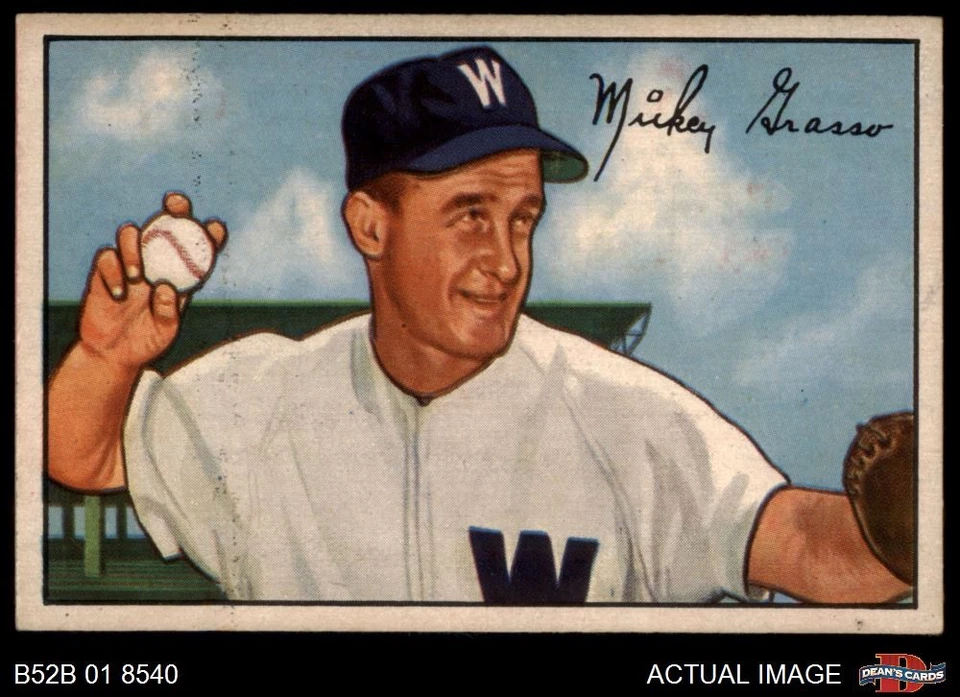 1952 Bowman #174 Mickey Grasso Senators 5.5 - EX+ - Image 1 of 1