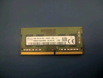 SK Hynix 4GB DDR4 Laptop RAM PC4-2400T 2400MHz 260pin HMA851S6AFR6N-UH SODIMM - Image 1 of 2