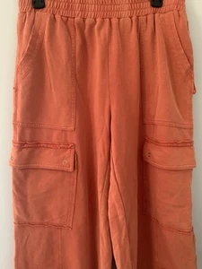 Umgee Cargohose, orange Taschen, Baggy Y2K Skater Gr. Large - Bild 1 von 16