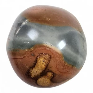 Polychromer Jaspis polierter Kiesel Madagaskar 188,8 Gramm - Bild 1 von 4