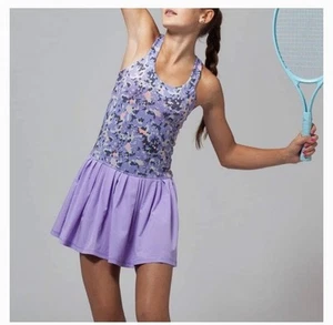 Ivivva By Lululemon Girl’s Rally purple tennis dress size 10 - Picture 1 of 6