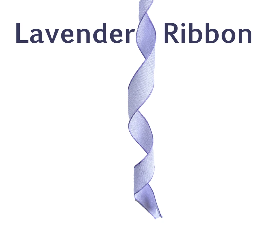 Huge Roll Wired Lavender Ribbon 50 YARDS Wired 1 1/2 " - Image 1 of 4
