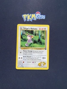 Pokemon TCG Lt. Surge's Rattata Gym Challenge 85/132 Regular LP. - Picture 1 of 3