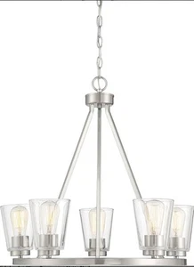 Savoy House Lighting 1-1021-5-SN Calhoun Chandelier Satin Nickel - Picture 1 of 10