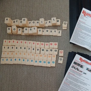 The Original Rummikub and Rummikub Word Complete, Instructions No Box - Picture 1 of 6