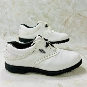 FootJoy eComfort 2023 Men's Size 10.5 Wide White Golf Shoes 57749 Extra Comfort - Picture 1 of 9