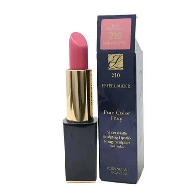 Estee Lauder Pure Color Envy Lipstick Sheer Matte ~ BABY BLOOM 210 ~ 0.12 oz NEW - Image 1 of 3