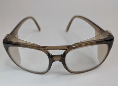 Vintage Spectra WILLSON Safety Glasses Aviator Sunglasses w Side Shields - Image 1 of 4