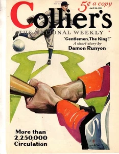 1931 Colliers April 25 - Baseball; Frank Buck; Damon Runyon; Jean Lafitte - Picture 1 of 1