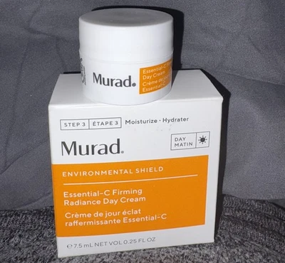 Creme de dia Murad Essential C Firming Radiance. Tamanho de viagem 0,25 oz novo na caixa - Imagem 1 de 2