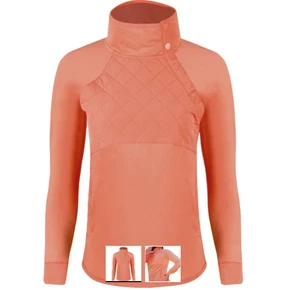 Pullover de golf Swannies XL para mujer cuello a presión elástico al aire libre nuevo con etiquetas melocotón - Imagen 1 de 11