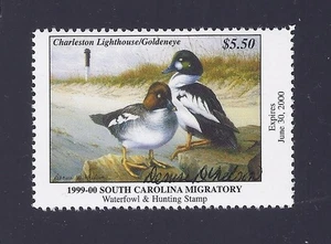 SOUTH CAROLINA   SC19   WATERFOWL DUCK STAMP  1999  MNH     ARTIST SIGNED - Picture 1 of 1
