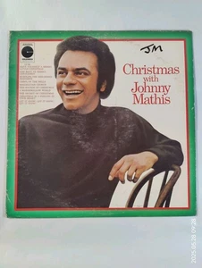 CHRISTMAS WITH JOHNNY MATHIS VINYL LP Record Vinyl Holiday Music - Picture 1 of 4