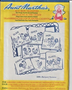 Aunt Martha's Hot Iron Transfer - #3305 BARNYARD ROMANCE - Unopened - Bild 1 von 2