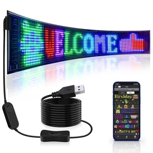Scrolling Huge Bright Advertising LED Signs, Flexible USB 5V LED Store Sign B... - Picture 1 of 6
