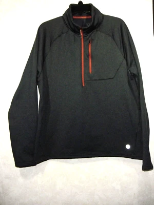 LL Bean Pullover Men L-Reg Slightly Fit Grayish Blue 1/2 Zip Long Raglan Sleeve - Image 1 of 4