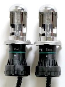 H4 55w 8000k Bixenon BULBS/GLOBES X 2 for Xenon HID Headlight Kit - Picture 1 of 4