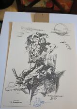 Vtg Conan Savage Sword Art-Print 87' Hand-Signed by Artist John E. Williams 8x11