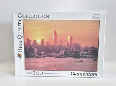 puzzle clementoni new york con 500 pz pezzi  NY city città tramonto quadro 30157 - Immagine 1 di 4