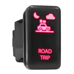ROAD TRIP - LED Push Button Replacement for TOYOTA (1.54 x 0.83 in) Red - Picture 1 of 4