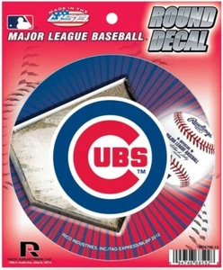 MLB Chicago Cubs - 4.5" Round Vinyl Decal, New - Picture 1 of 2