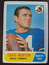 1968 Topps Craig Morton Rookie #155 football card Dallas Cowboys