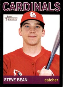 2013 Topps Heritage Minor League Black Steve Bean 33/96 GCL Cardinals #53