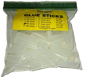 2" HOT MELT CLEAR GLUE STICKS ~ 60Ct - Picture 1 of 1