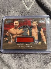 2021 Upper Deck AEW Spectrum Table for 2 Relics Christian Cage Kenny Omega