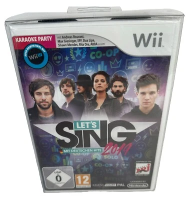NINTENDO Wii Bundle: Let's Sing 2019 mit Deutschen Hits + 2x USB Mikrofon NEU OV - Bild 1 von 4