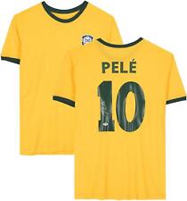 Pele Brazil Signed Yellow Jersey