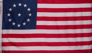 BANDERA DE VACAS - 3ER REGIMIENTO MARYLAND 1781 - PATRIOTA - REVOLUCIÓN AMERICANA - Imagen 1 de 2