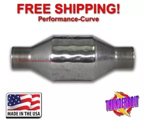 1.75" Thunderbolt Exhaust Cat Converter Stainless Steel - Foto 1 di 5