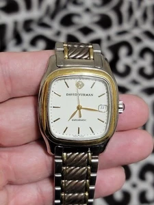 David Yurman T301-LS8 Steel Silver & Yellow Gold Thoroughbred Watch - Picture 1 of 13