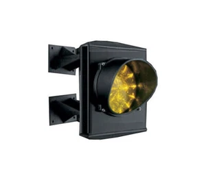 SEMAFORO GIALLO SINGOLA 1 LUCE 24V LED LAMPADA MONOLAMPADA PARCHEGGIO IMPIANTO - Imagen 1 de 1