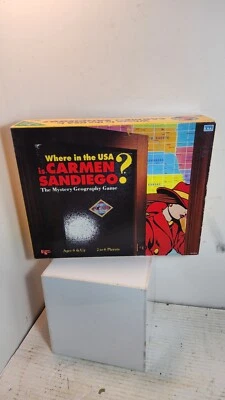 Vintage 1993 Where In The World USA is Carmen Sandiego Board Game in Box  - Image 1 of 4