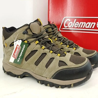 Zapatillas Medianas Coleman Lester Senderista Para Hombre Talla 12 M Tostado/Amarillo Impermeables Exterior Foto 1 de 4