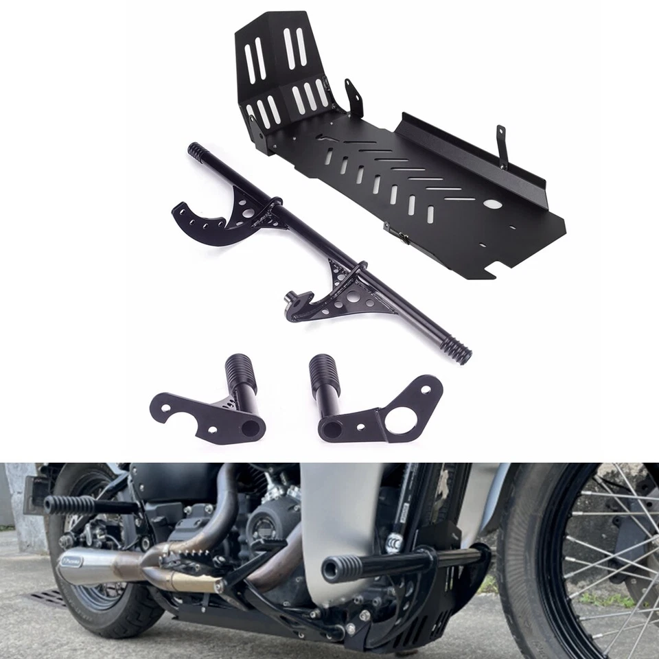 Kit de barras de carretera y placa de deslizamiento para Harley Street Bob FXBBS 114 FXBB 107 2018-2025 Foto 1 de 4