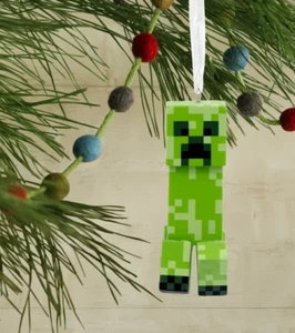 2023 Hallmark Minecraft Creeper Christbaumschmuck Neu in Box Mojang - Bild 1 von 2