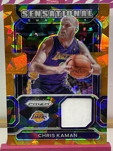 Chris Kaman 2021 Prizm Sensational Muestras Juego Usado Parche Naranja Hielo - Imagen 1 de 2