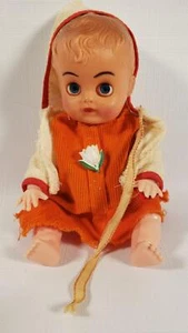 Vintage Baby Doll Sleepy Eyes Blue Box Toys Plastic Kewpie Hong Kong A16 - Imagen 1 de 7