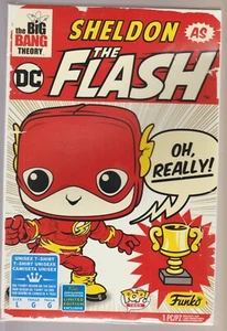 FUNKO POP! THE BIG BANG THEORY SHELDON THE FLASH 2019 EXCLUSIVE T-SHIRT SM NEW - Picture 1 of 3
