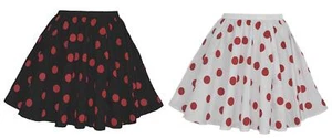 Childs Red Nose Day Comic Relief Polka Dot Skater Skirt Fancy Dress - Picture 1 of 5
