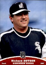 2007 Birmingham Barons Grandstand #6 Richard Dotson Richmond Ohio Baseball Card