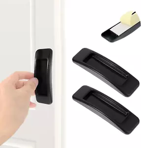 4PCS Self-Stick Instant Drawer Handle Helper Adhesive Cabinet Handles Black S... - Picture 1 of 7