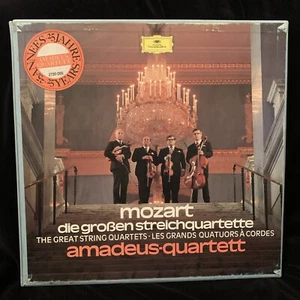 MOZART Great String Quartets - AMADEUS QUARTET - DG ST 5LP BOX 1972 - Picture 1 of 7