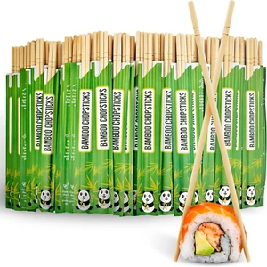 Disposable Bamboo Chopsticks, Bulk Chopsticks (200 Count), Separated Bamboo Chop - Picture 1 of 12