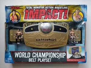 TNA Wrestling Impact Playsets World Championship Belt Action Figure Playset AJ - Picture 1 of 6