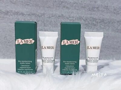 2 lociones mate hidratantes La Mer, 3 ml x 2 = 6 ml, 0,2 oz en total, nuevas en caja Foto 1 de 4