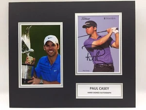 RARE Paul Casey Golf Signed Photo Display + COA AUTOGRAPH RYDER CUP - Picture 1 of 4
